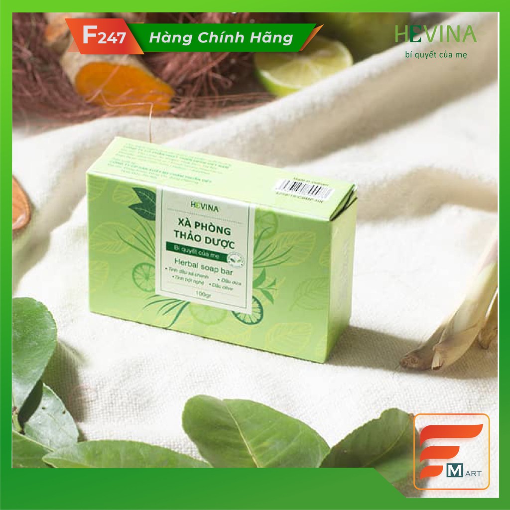 [HÀNG CHÍNH HÃNG - HEVINA] XÀ BÔNG THẢO DƯỢC HƯƠNG SẢ CHANH