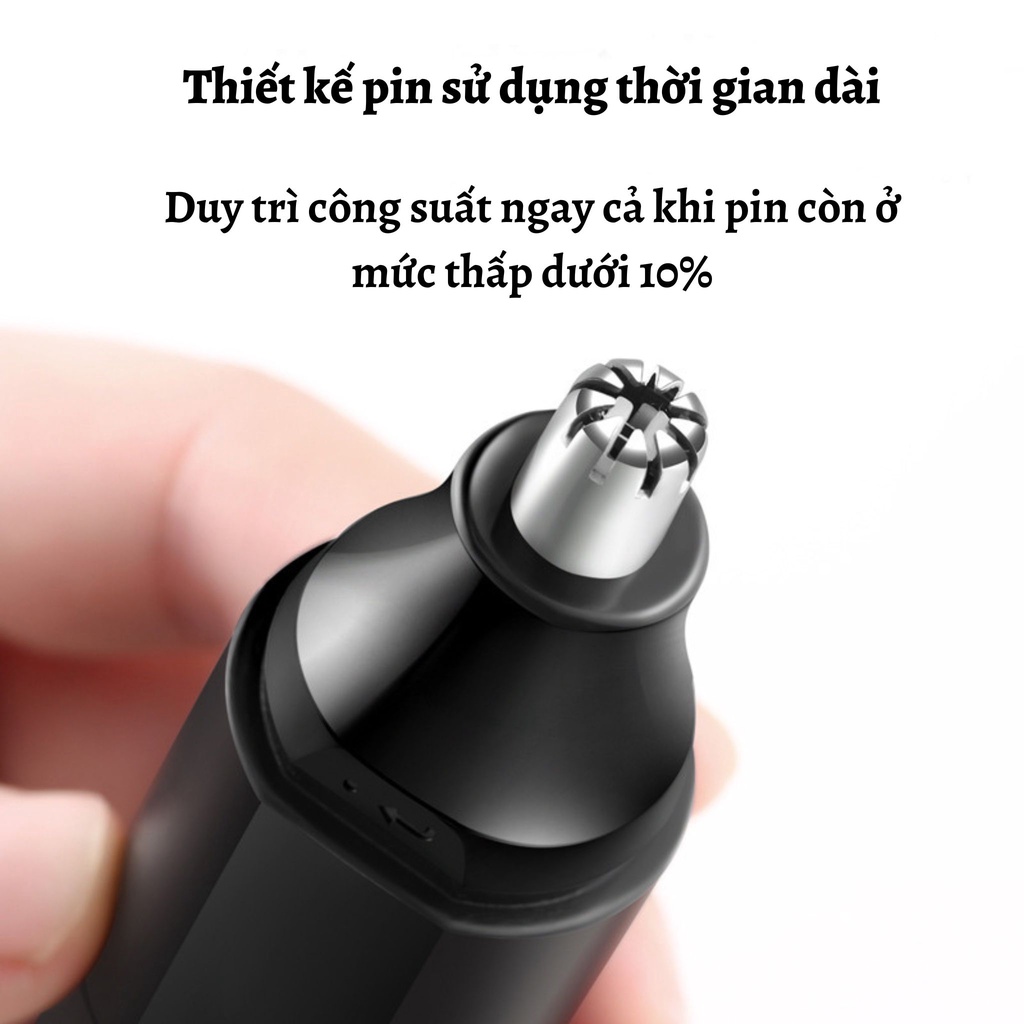Máy tỉa lông mũi cao cấp đa năng AE-3803, Máy cắt lông mũi cho nam lắp pin nhỏ gọn đa năng
