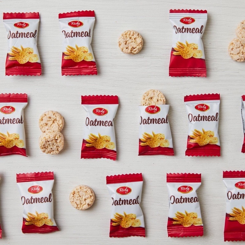 COMBO 2 GÓI BÁNH YẾN MẠCH OATMEAL RICHY HÀN QUỐC MIX VỊ