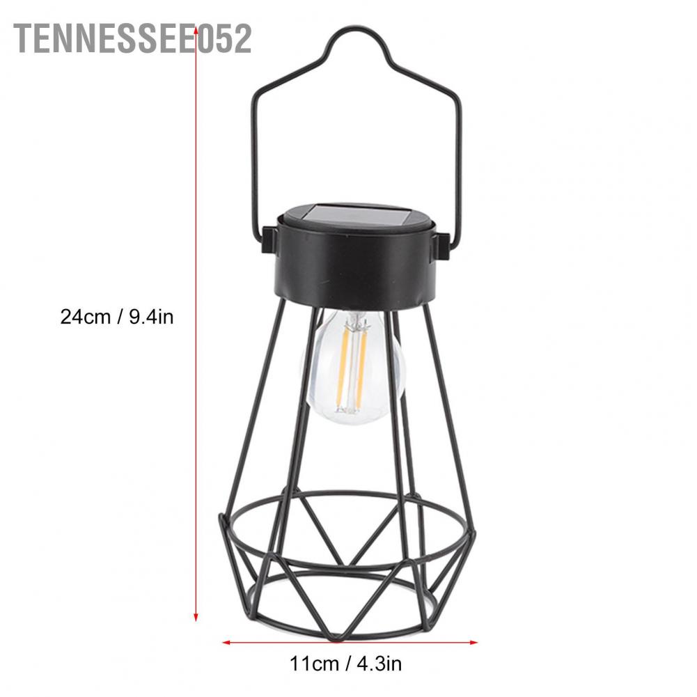 [Hàng Sẵn] Đèn Lồng Năng Lượng Mặt Trời cầm tay LED Thiết kế Vintage Bằng Treo Trang Trí Ngoài Trời phòng ăn nhà bếp Phòng ngủ【Tennessee052】