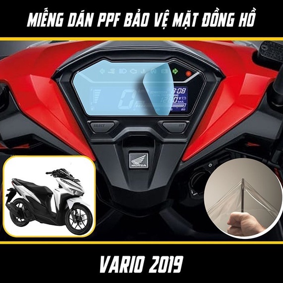 Dán xe Vario 2023 .Miếng dán PPF mặt đồng hồ xe Vario 2018-2024 chống trầy xước xe Vario 125-150-160. dán xe vario 160
