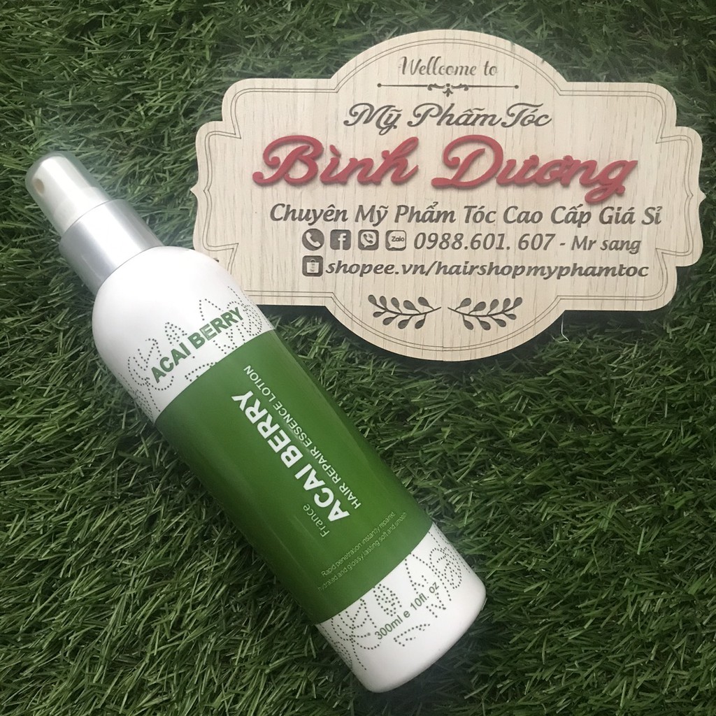 Xịt dưỡng đạm chăm sóc dưỡng tóc Collagen Acai Berry 300ml *NEW*