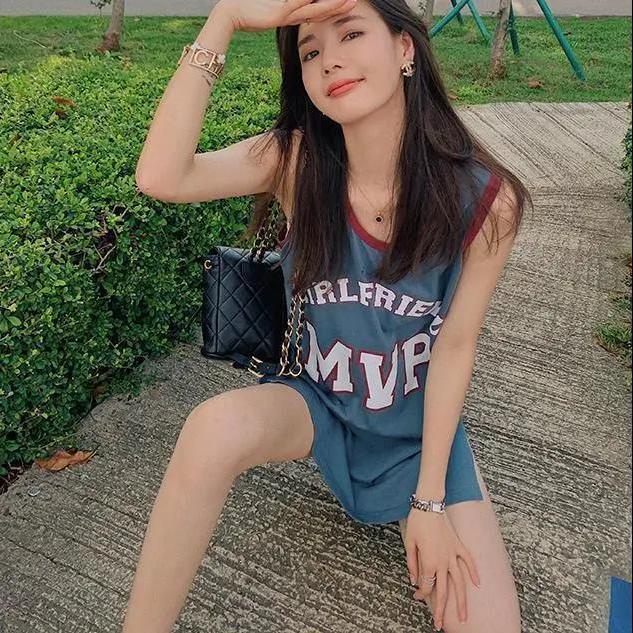 Áo Thun Bóng Rổ Không Tay Dáng Rộng Phong Cách Hàn Quốc Thời Trang Mùa Hè Cho Nữ | BigBuy360 - bigbuy360.vn