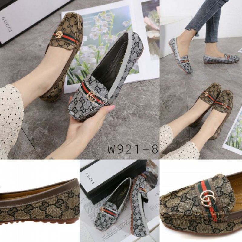 Giày Lười Gucci GG W921-8 Chất Liệu Vải Bố Cao Cấp Thời Trang