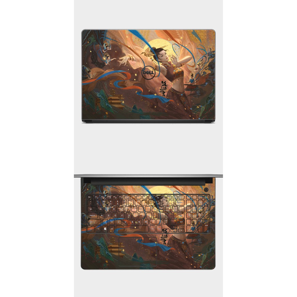 Skin Laptop Hình Cô Gái Cổ Trang sexy Full Các Dòng Như: Dell, Hp, Acer, Asus, Macbook,...(in hình theo yêu cầu)