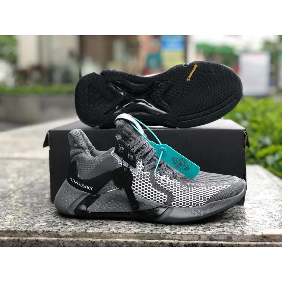 Giày Nam Adidas Alphabounce instinct 2020 Full box - Xám Full