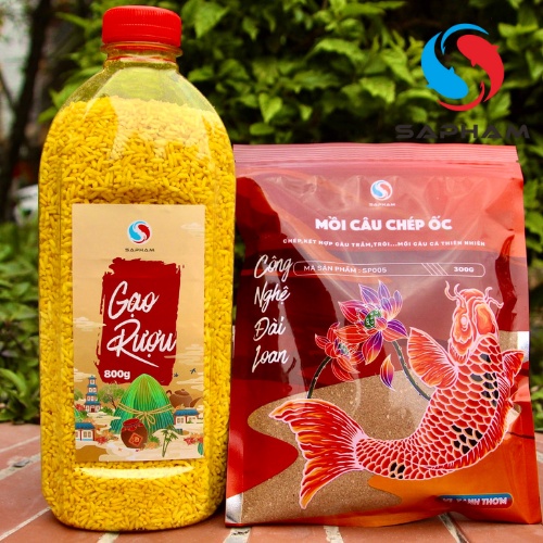 Gạo rượu Sapham - mồi câu cá dạng hạt dùng để xả chép , lưu giữ ổ lâu hơn 800g - Đồ câu Sapham