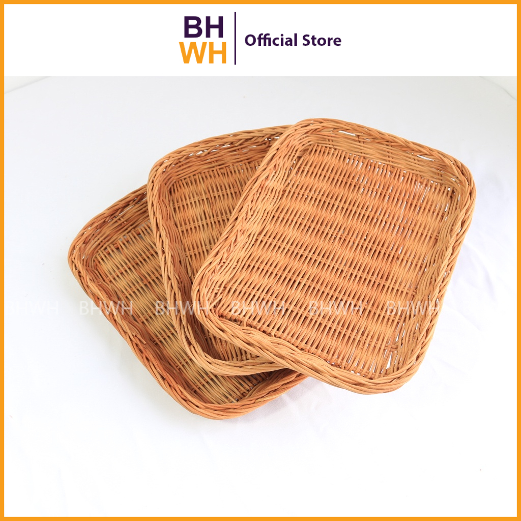 Khay mây hình chữ nhật - BHWH