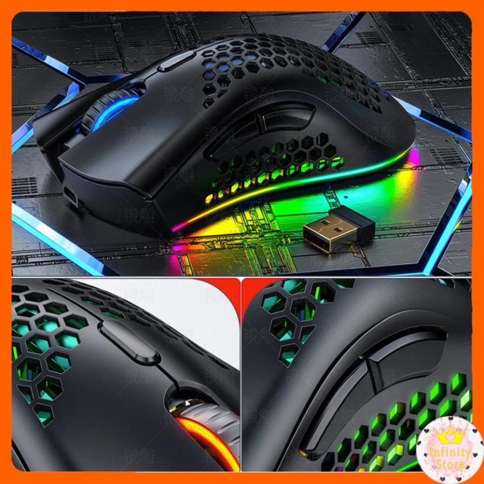 CHUỘT GAMING KHÔNG DÂY YINDIAO A3 LED RGB INFINY DECOR