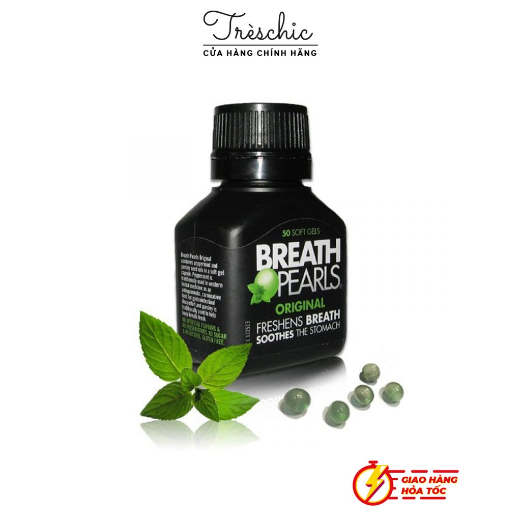 Viên Ngậm Breath Pearls Thơm Miệng 50 Viên