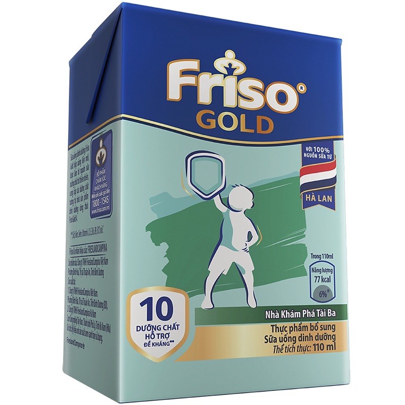 Thùng 48 hộp sữa bột pha sẵn Friso Gold 110ml