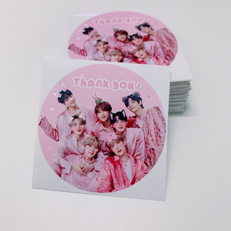 Sticker thank you BTS dễ thương