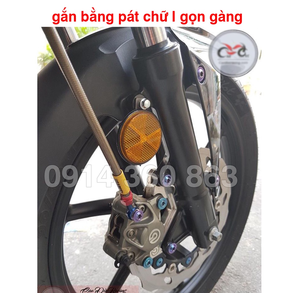 Mắt mèo phản quang trước / sau (Có pát gắn)