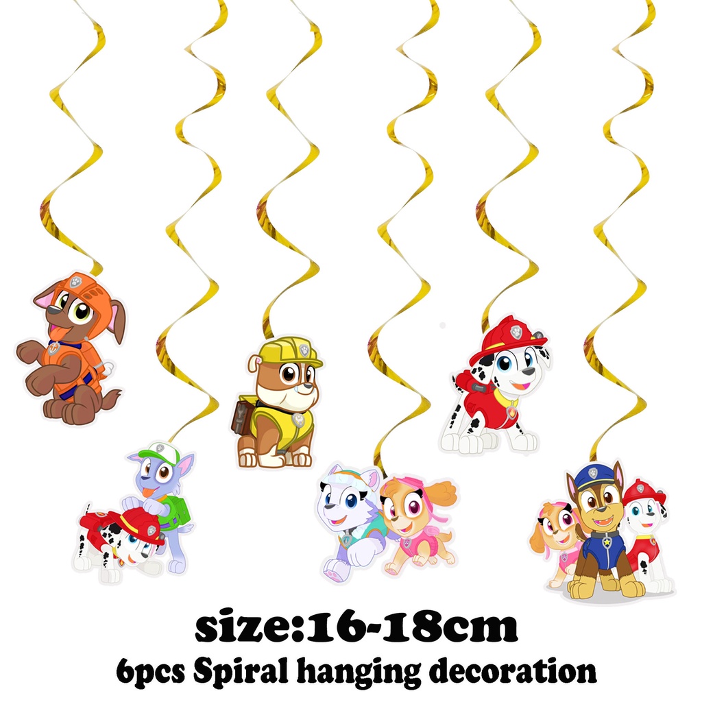 Mới Bộ Bong Bóng Trang Trí Tiệc Sinh Nhật Cho Bé Hình Paw Patrol