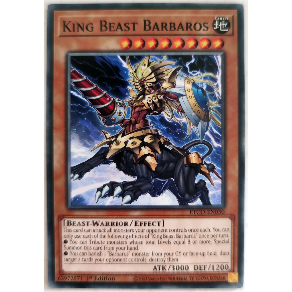 [Thẻ Yugioh] King Beast Barbaros |EN| Common (Duel Monsters)
