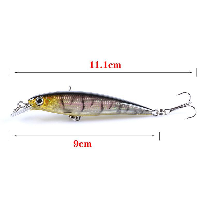 Mồi giả thú hút câu cá 8 màu kích thước 8.5cm / 7.2g