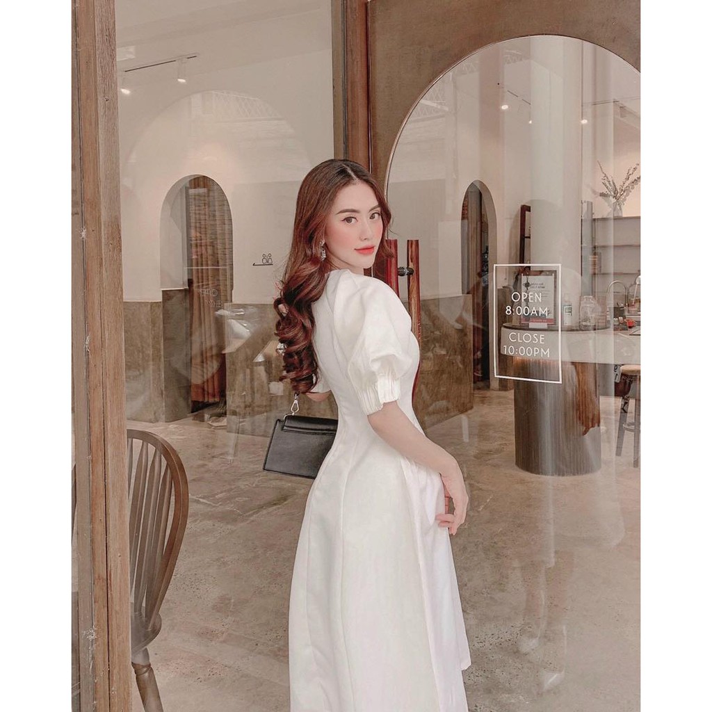 (Ship 24h) Đầm Cổ Tròn Túi Xếp | BigBuy360 - bigbuy360.vn