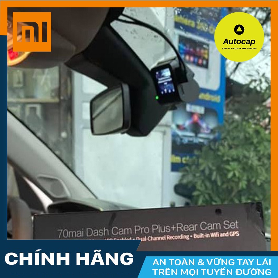 Camera hành trình ô tô Xiaomi 70mai Pro Plus A500s  kèm mắt sau RC06/RC09 + KM thẻ 64GB Class 10