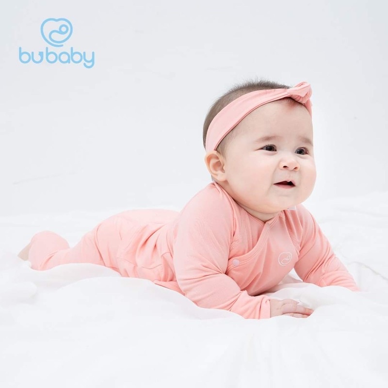 BUBABY - Bộ cài chéo dài tay Bambus KIMONO