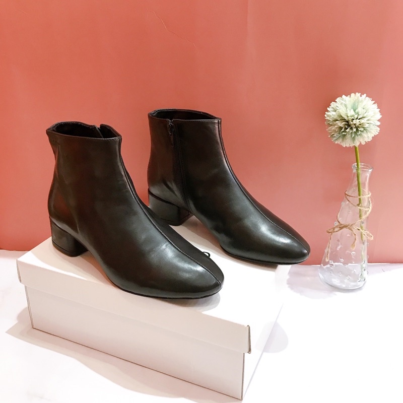 Giày boot nữ Vagabond da dê siêu mềm mượt êm chân - bốt nữ cổ thấp da thật gót 3cm (hàng xuất dư, kèm ảnh và video)