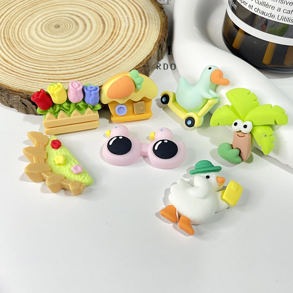 Resin phụ kiện dép Crocs charm DIY khóa giày crocs jibbitz Nhựa trang sức Phụ kiện trang trí giày crocs nút trang trí điện thoại di động Nắp đậy / Khung ảnh / Cốc nước / Túi Nguyên liệu làm phụ kiện handmade sáng tạo