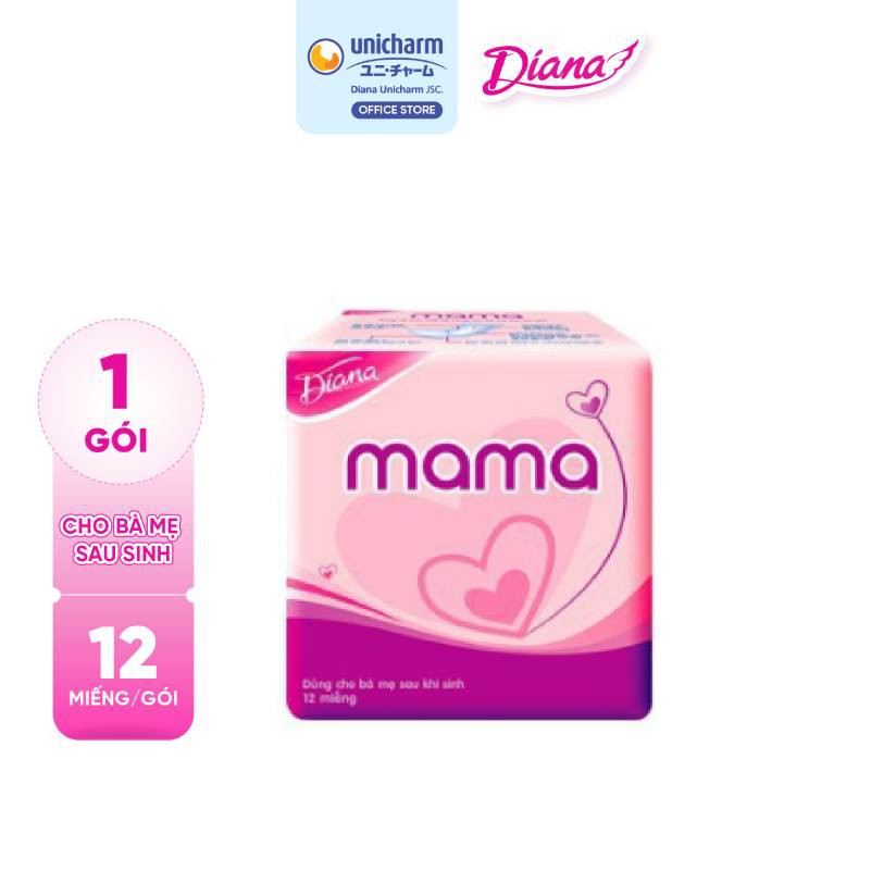 Băng vệ sinh Diana Mama 12 miếng/gói