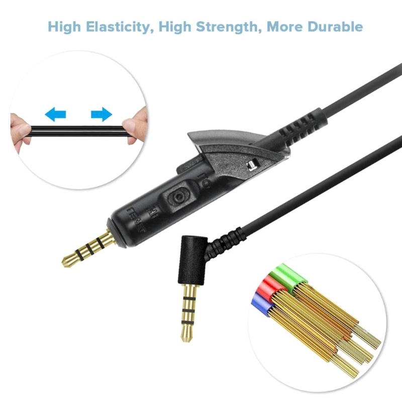 Dây Cáp Nối Dài 180cm Bằng PVC Cho Tai Nghe QC15