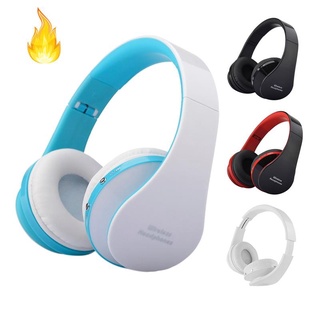 Tai Nghe Không Dây Gấp Gọn Nx-8252 Có Mic Cho Iphone / Ipad / Pc (Màu Trắng + Xanh Dương)