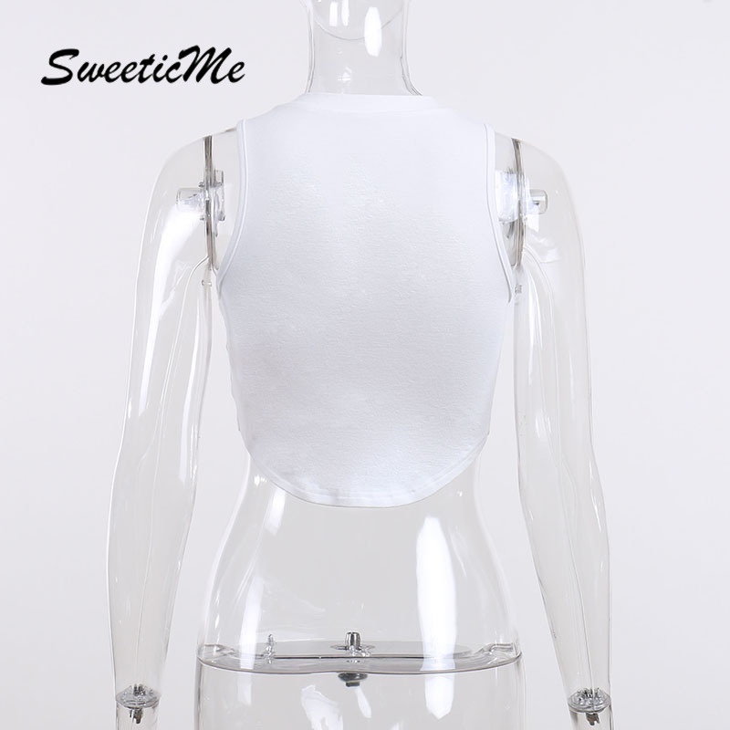 Áo Tank Top In Chữ Đính Đá Gợi Cảm Hàng Mới SweeticMe   Dành Cho Bạn Nữ