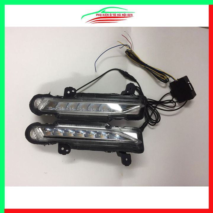 Đèn led mí ca lăng cản trước ô tô Vios 2019 2020 Bản E Chạy Đuổi