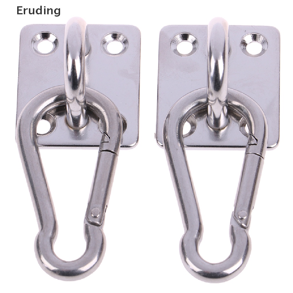 Bộ 2 móc treo võng hình chữ U bằng thép không gỉ kèm phụ kiện