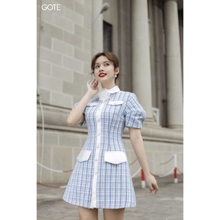 GOTE - Đầm dự tiệc dạ Tweed D35BS