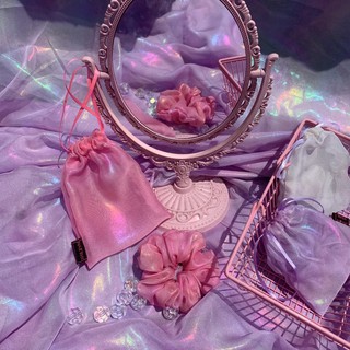 Scunchies Natthy Style hologram (cột tóc lấp lánh - TP_SC5)