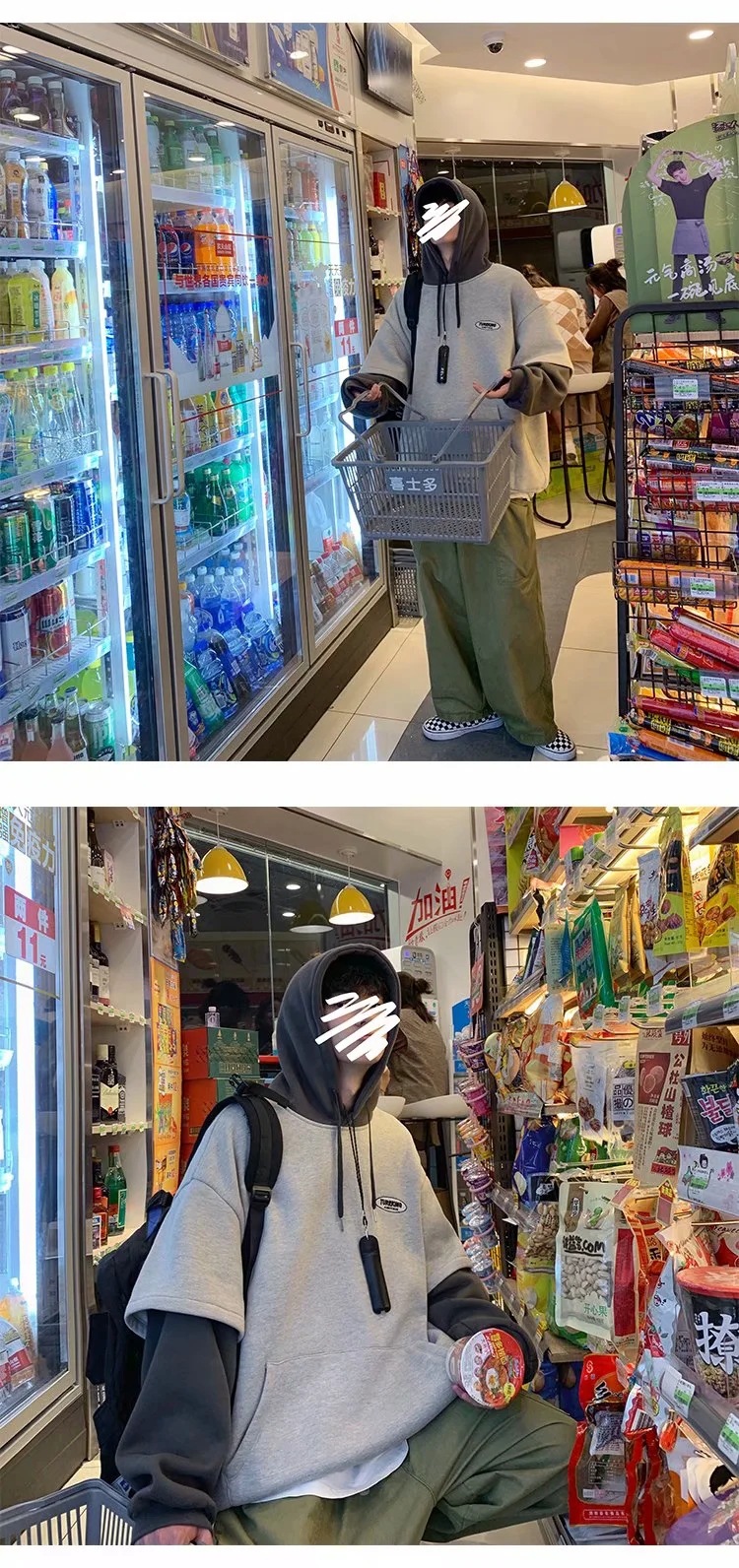 Áo hoodie tròng đầu dáng rộng thời trang mùa thu dành cho nam giới | BigBuy360 - bigbuy360.vn