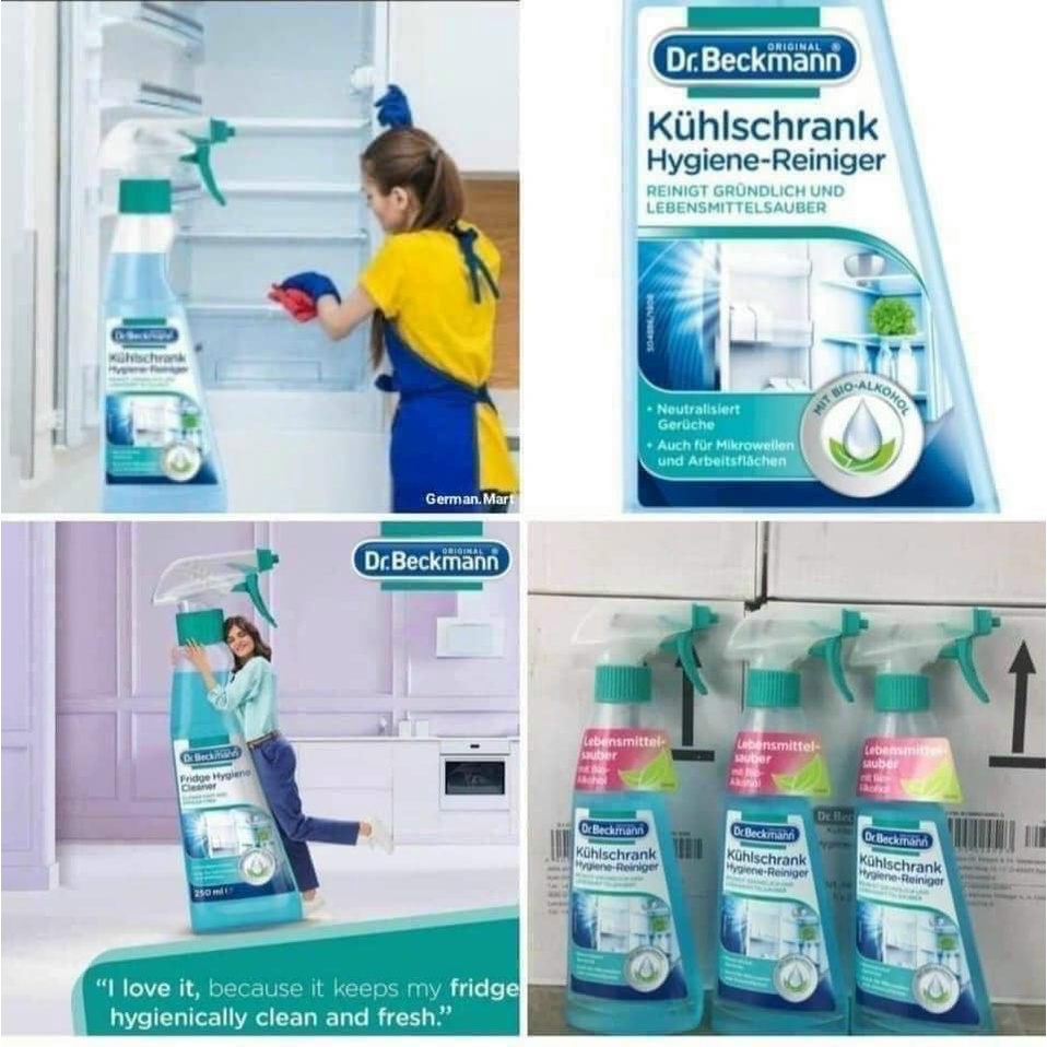 XỊT VỆ SINH TỦ LẠNH DR BECKMANN 250ml