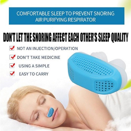 Dụng cụ hỗ trợ chống ngủ ngáy và lọc khí 2 in 1_(CÓ BẢO HÀNH)