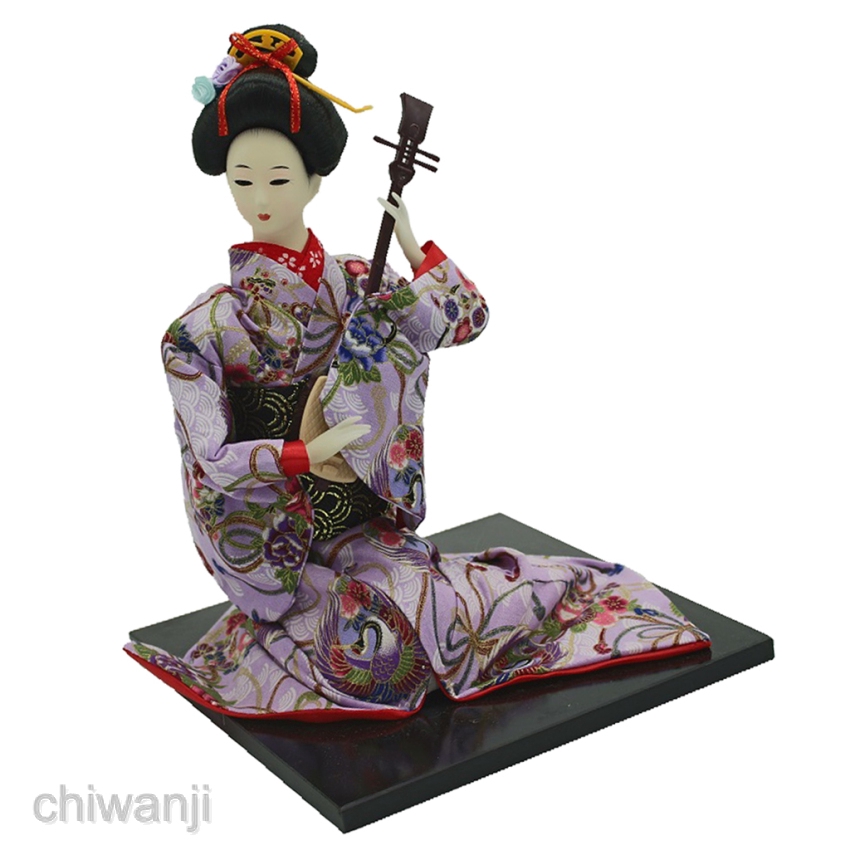 Mô Hình Búp Bê Geisha Kabuki Mặc Kimono Nhật Bản 16 '' #1