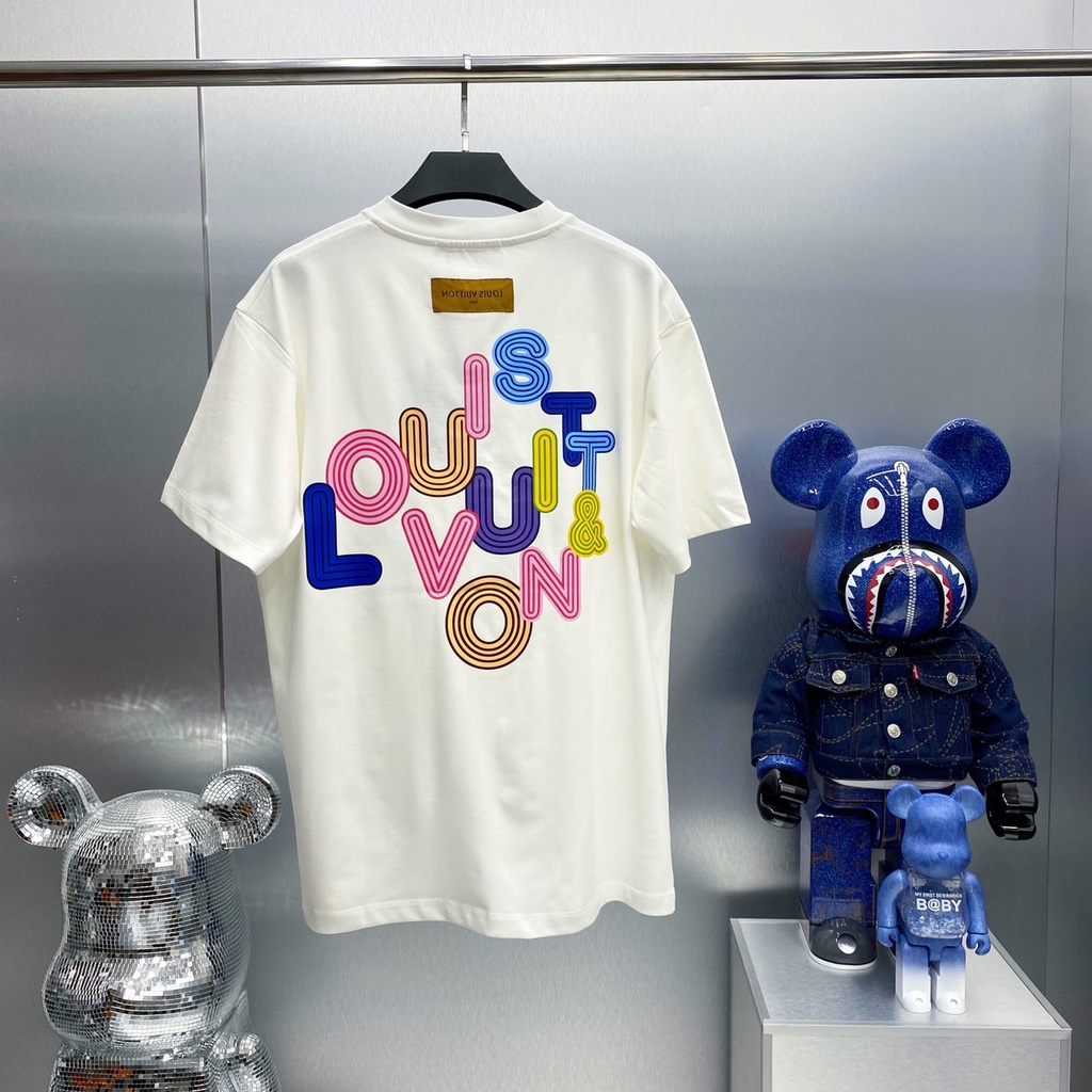 Áo T-shirt Louis Vuitton LV logo 7 màu SC
