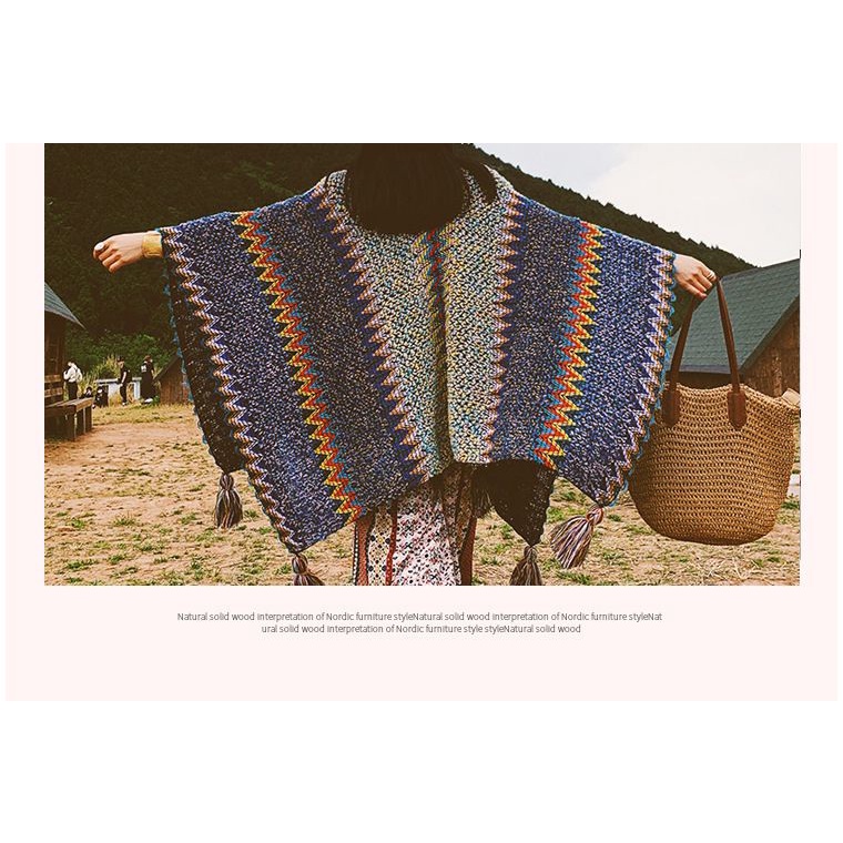 Áo Choàng Cardigan Dệt Kim Dày Phong Cách Dân Tộc Mới 2022