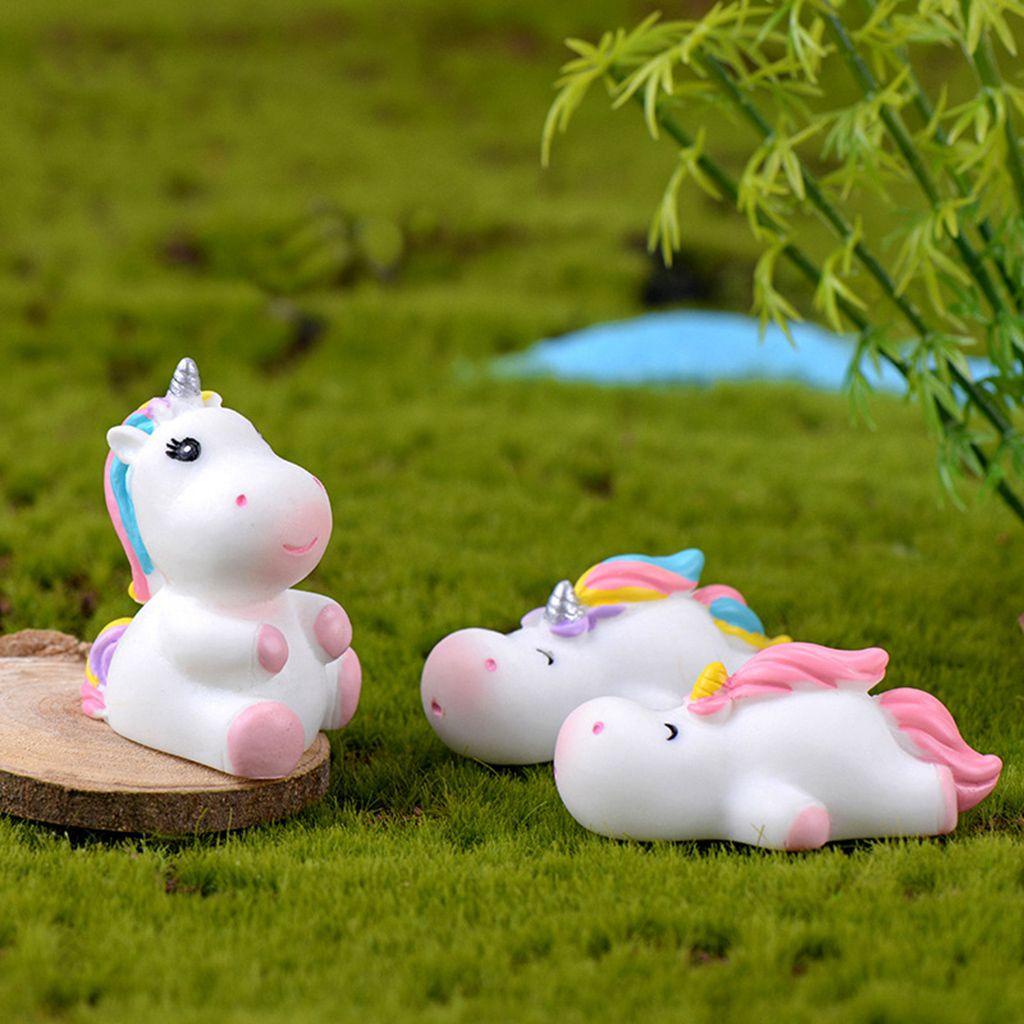 Mô Hình Kỳ Lân Mini Nhiều Màu Trang Trí Tiểu Cảnh Sân Vườn