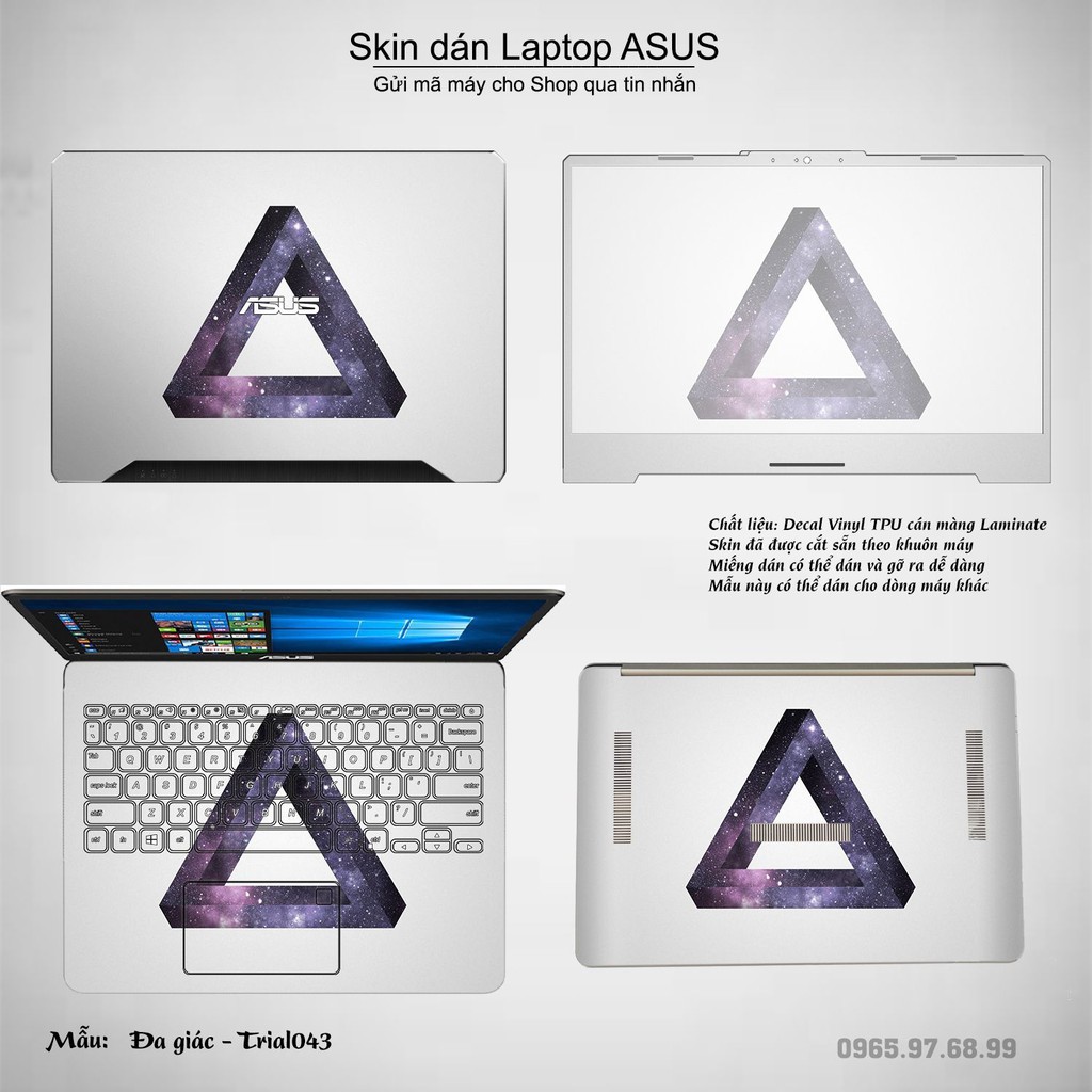 Skin dán Laptop Asus in hình Đa giác _nhiều mẫu 8 (inbox mã máy cho Shop)