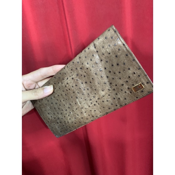 Ví cầm tay dài da lạ