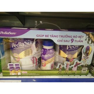 Bộ 2 Lon Sữa Pediasure B/A 850g + 2 chai 237ml