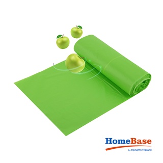 HomeBase ACCO Cuộn túi nilong đựng rác có mùi thơm nhựa dày Thái Lan 15 cái 61x71cm Xanh mùi táo thumbnail