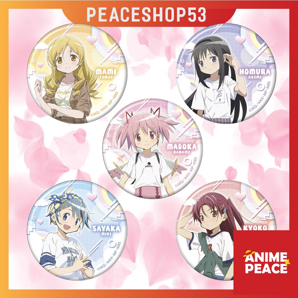 Huy hiệu Mahou Shoujo Madoka Magica  Lấp Lánh Huy Hiệu Anime Mahou Shoujo Madoka Magica Ver 1 HH26