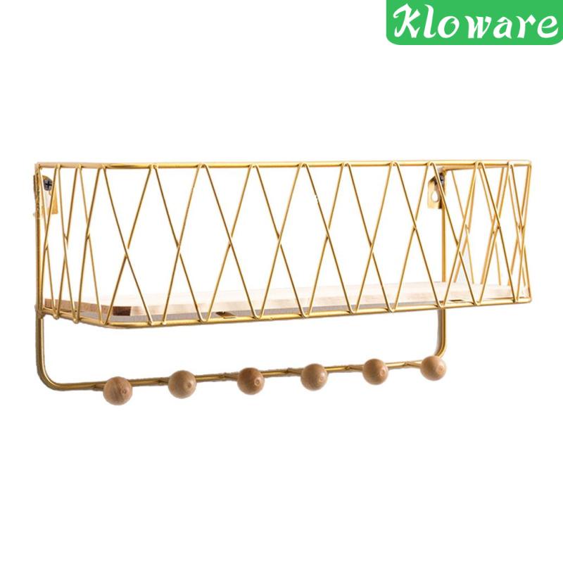 Giá Đỡ Chìa Khóa / Áo Khoác / Đồ Dùng Gắn Tường Màu Vàng Cỡ Nhỏ Tiện Dụng