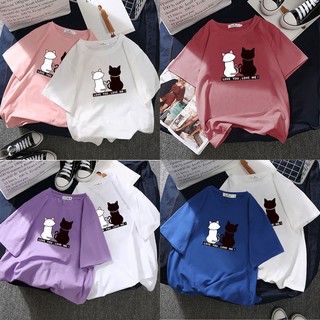 Áo Thun Nữ In Hình Mèo Ngồi Cửa Sổ Cute