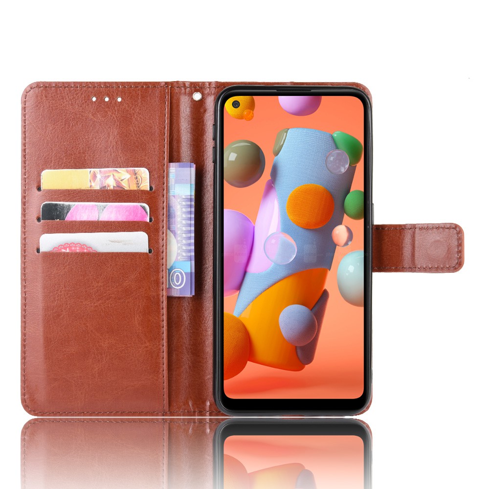 Bao da điện thoại màu trơn thanh lịch cho Samsung Galaxy A11 A 11 GalaxyA11