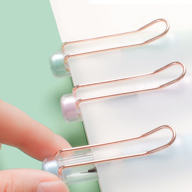 Set 3 Bút Mực Xanh / Đen Ngòi 0.38mm Họa Tiết Hoạt Hình Dễ Thương Kèm Ruột Bút Thay Thế Tiện