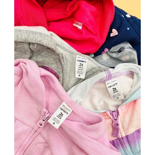 Áo khoác liền nón bé gái size 9m - 4y